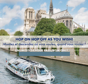 Riviervaart FORFAITS BATOBUS CROISIERE SUR LA SEINE PARIS