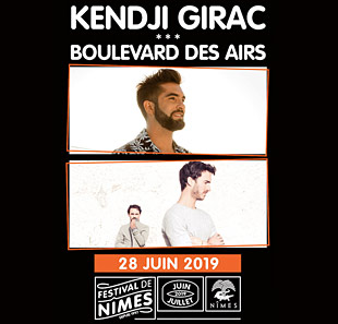 Variété en Frans chanson KENDJI GIRAC FESTIVAL DE NIMES 2019 NIMES