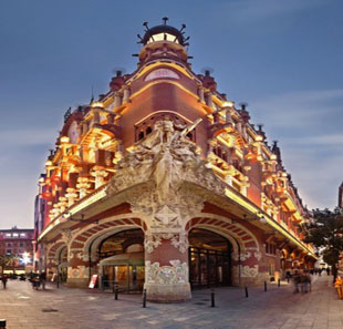 Monumentenbezoek VISITE GUIDEE DU PALAU DE LA MUSICA PALAIS DE LA MUSIQUE BARCELONE