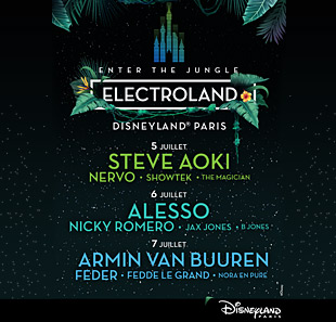 Pretpark SOIREE ELECTROLAND PLUS DISNEY SAMEDI MARNE LA VALLEE CEDEX 4