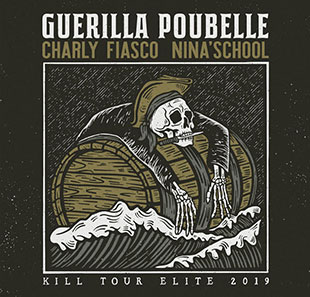 Rock GUERILLA POUBELLE + CHARLY FIASCO + NINA'SCHOOL LYON