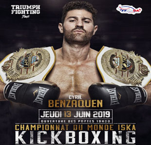 Box TRIUMPH FIGHTING TOUR CHAMPIONNAT DU MONDE DE KICKBOXING PARIS