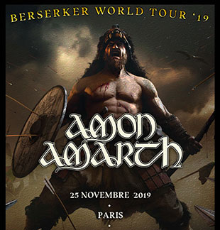 Hardrock AMON AMARTH BERSERKER WORLD TOUR PARIS