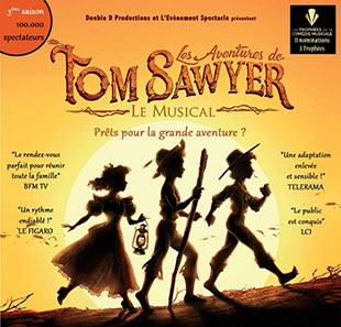 Groot evenement LES AVENTURES DE TOM SAWYER LE MUSICAL PARIS