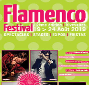 Werelddans 12 EME FESTIVAL FLAMENCO PASS 4 JOURS DU 19 AU 24 AOUT 2019 RIVESALTES