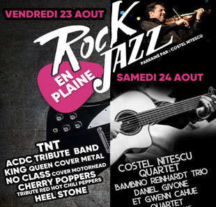 Heruitzending ROCK ET JAZZ EN PLAINE - PASS 2 JRS VALABLE LES 23/08/19 ET 24/08/19 VARENNES VAUZELLES
