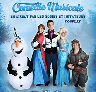 Spectacle pour enfants LA REINE DES GLACES COSPLAY LA REINE DES NEIGES DUNKERQUE