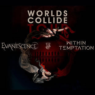 Hardrock WITHIN TEMPTATION & EVANESCENCE WORLDS COLLIDE TOUR BRUXELLES-BRUSSEL