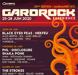 Electronische muziek GAROROCK 24' - PASS 4 JOURS DU JEU. 25 AU DIM. 28 JUIN 2020 MARMANDE