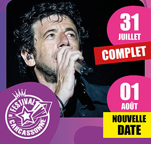 Variété en Frans chanson PATRICK BRUEL FESTIVAL DE CARCASSONNE CARCASSONNE