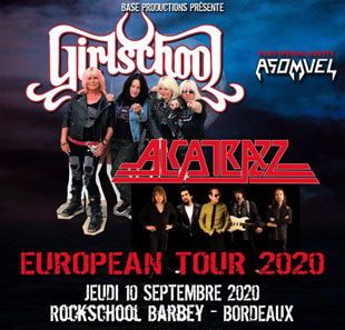 Rock ALCATRAZZ + GIRLSCHOOL + ASOMVEL BORDEAUX