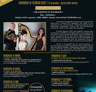 Klassieke muziek VOIX CELESTE ET GRANDES ORGUES LES SOIREES MUSICALES DE GRIMAUD GRIMAUD