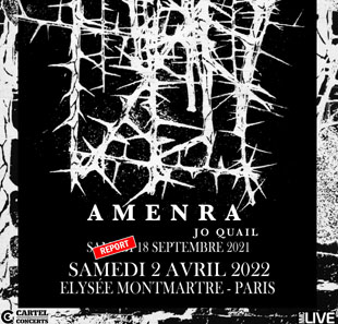 Hardrock AMENRA + 1ERE PARTIE : ENVY + JO QUAIL PARIS
