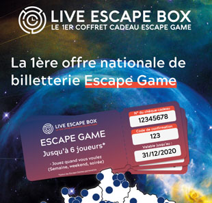 Escape Game LIVE ESCAPE BOX ESCAPE GAME POUR 6 JOUEURS