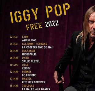 Pop-rock IGGY POP - TOURNEE 2022