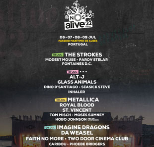 Pop-rock FESTIVAL NOS ALIVE 2022 LISBON