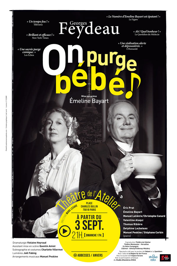 On Purge Bebe Theatre De L Atelier At Paris 18 Buy Your Tickets At The Best Price On Fnac Tickets